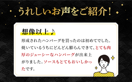 【溢れ出る肉汁】【6回定期便】長崎和牛ハンバーグ 5個＜ミート販売黒牛＞ [CBA083]