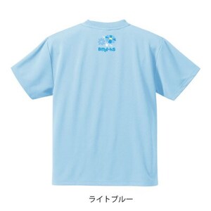 JTTA公認　卓球ユニフォーム【男女兼用(ドライ):140サイズ】ネバーバックダウンA　ライトブルー【1658717】