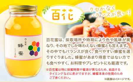 はちみつ 蜂蜜 百花 1.2kg 1本 かもがた養蜂 《30日以内に出荷予定(土日祝除く)》 岡山県 浅口市 送料無料 ハチミツ 百花蜜 百花はちみつ 岡山県産