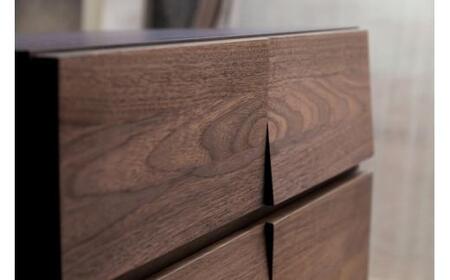 幅58-6段チェスト「モデルノ」ウォールナット材【丸田木工】