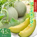 【ふるさと納税】【令和7年産 先行予約】 産地直送!! 庄内砂丘アンデスメロン 約4.5kg (3玉〜5玉) K-733 | 山形県 鶴岡市返礼品 フルーツ 果物 くだもの お取り寄せグルメ 青肉 めろん 特産品 名産品