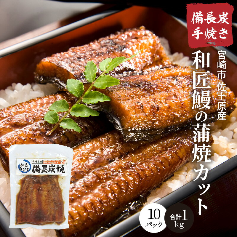 【ふるさと納税】【宮崎市佐土原産】備長炭手焼き 和匠うなぎの蒲焼カット10パックセット 計1kg 国産 宮崎県産 うなぎ 鰻の蒲焼 鰻蒲焼 蒲焼 カット済み 小分け パック 冷凍 真空パック さんしょう 簡単調理 湯煎 ボイル 贈答 贈り物 ギフト プレゼント 冬うなぎ 宮崎市 宮崎