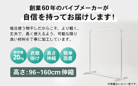 【先行予約】daim 組立式シングル物干し （シルバー）(耐荷重：20kg) 【2026年2月上旬以降順次発送予定】物干し 洗濯 [D-18411_01]