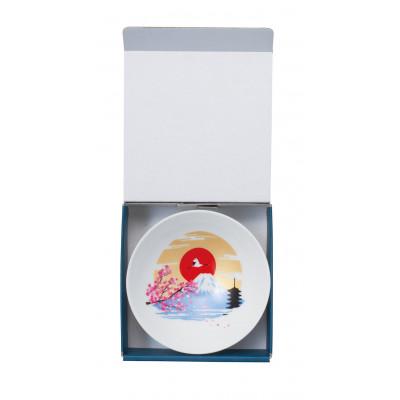 ふるさと納税 多治見市 【温度で変化する器】【美濃焼】 平盃(白)1個『冷感富士山』 |  | 02