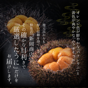 【2027年夏発送】塩水ウニ【ムラサキウニ】 100g×2パック 計200g 北海道余市町産塩水ウニ発祥の地 高級ウニ 高級雲丹 ムラサキウニ 白うに 目利き 北海道産ウニ 余市産ウニ 雲丹 うに 塩