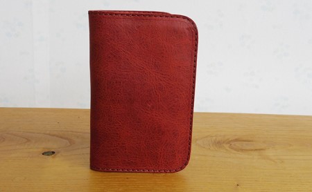 0130 ミドル財布（ホールドなし） イエロー [アトリエSASSA 富山県 朝日町 34310089]