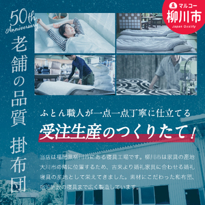 日本製 洗える 羊毛混 掛け 布団 セミダブル 170x210cm フランス産 プレミアムウール使用 軽い 選べるカラー