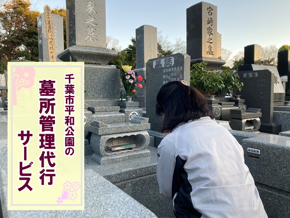 
                  【千葉市平和公園】墓所管理代行サービス（年4回コース）林間墓地 お墓 管理 確認 代行 サービス 写真付 墓石清掃 献花 お花 お線香 お供え 雑草除去 草むしり 千葉 千葉市 [№5346-2527]
                