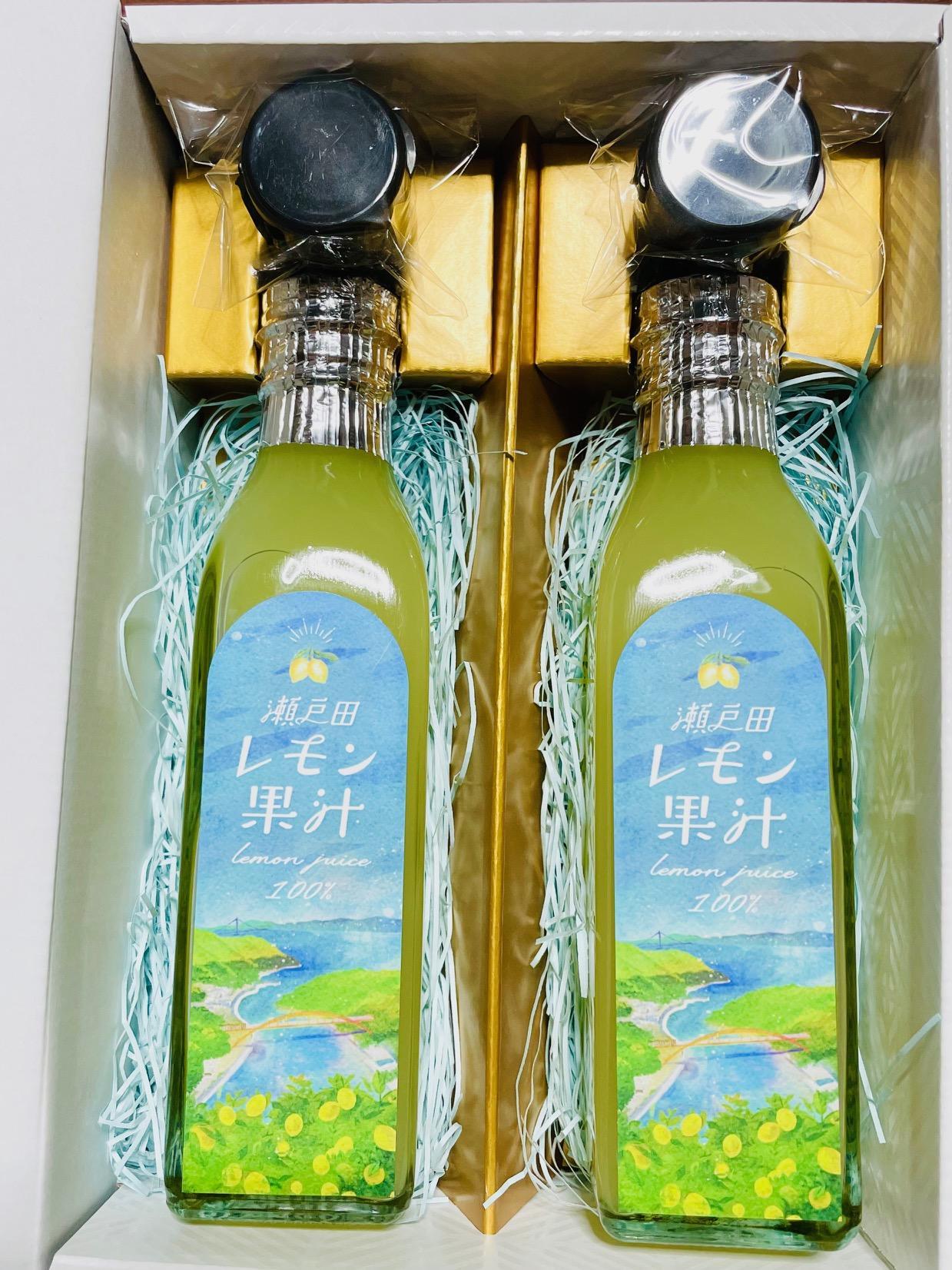 瀬戸田レモン果汁～lemon juice100%～　200ml×2本セット