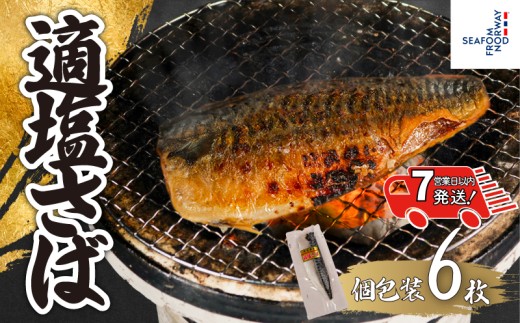 【 スピード配送 】適塩さば 真空 個包装 6枚 さば 鯖 塩さば 塩鯖 適塩 適塩さば さばフィーレ 鯖フィーレ さばフィレ 鯖フィレ 切り身 切身 無添加 添加物不使用 小分け 個別冷凍 お弁当 惣菜 おかず 塩焼き 焼きさば 味噌煮 調理用 料理 冷凍 冷凍品 長期保存 お取り寄せ グルメ 魚 大容量 ギフト 贈り物 ふるさと納税 ふるさと納税さば 送料無料 千葉県 銚子市 エドノフーズ