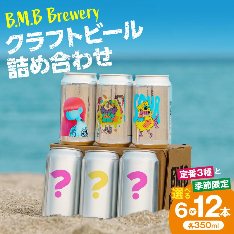 【ふるさと納税】【選べる内容量】B.M.B Breweryのクラフトビール 350ml ペールエール ペールラガー サワー サワーエール エール 酒 お酒 アルコール ビール クラフトビール セット 詰め合わせ 飲み比べ 味比べ 人気 おすすめ 宮崎市