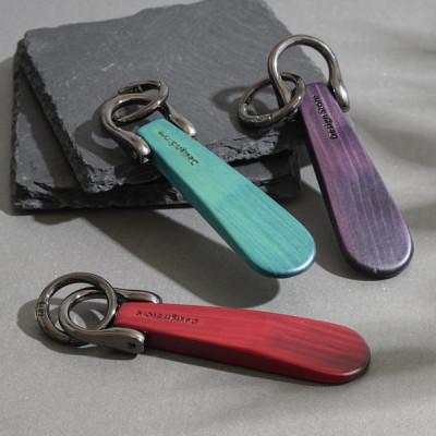 ふるさと納税 能美市 【THE EASTON】靴べらタイプ キーホルダー山中塗(ターコイズブルー)マグネット付 |  | 03