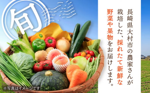【3回定期便】シュシュの直売所から野菜・果物定期便コース / 便利な定期便 バラエティ定期便 フルーツ 定期 野菜セット 野菜 定期便 果物 くだもの フルーツ フルーツ定期便 / 大村市 / おおむ