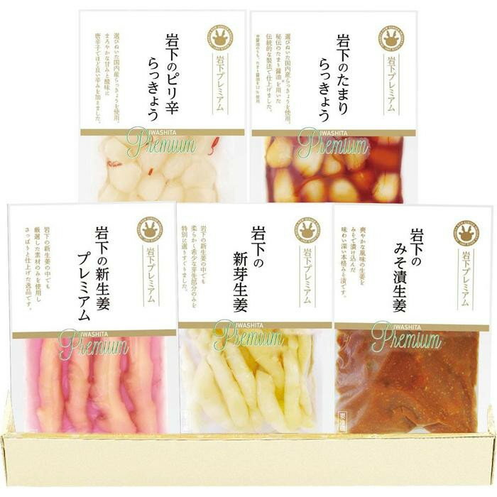 【ふるさと納税】岩下プレミアム特撰セット 5種5個詰合せ【食品 加工食品 人気 おすすめ 】