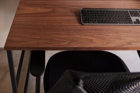 パソコンデスク リモートワーク ウォールナット 120×70 WAAKstation2WN 1207