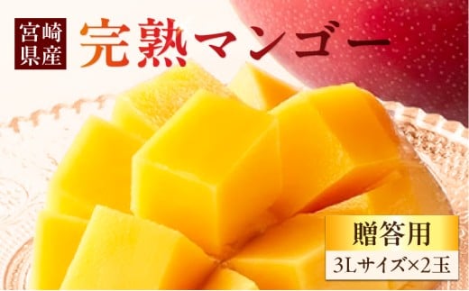 《2026年発送先行予約》【数量・期間限定】【贈答用】La Brilliant Mango(3L×2玉)_M307-005-01