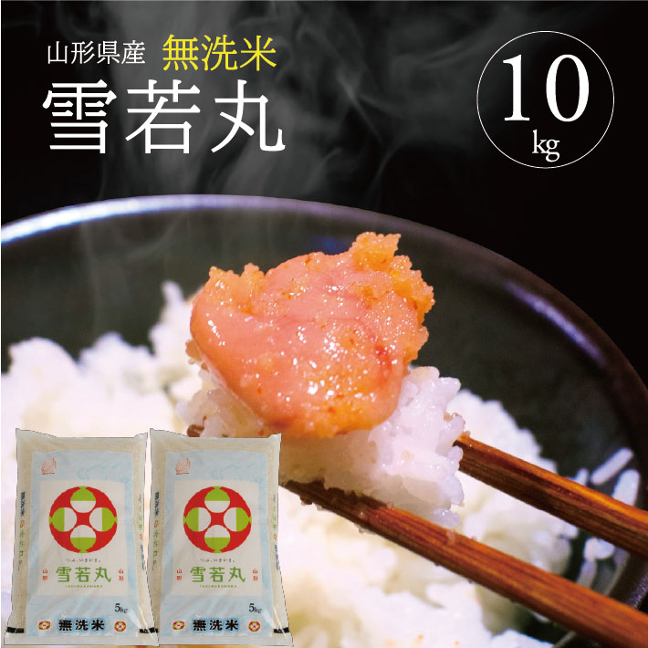 【ふるさと納税】無洗米 雪若丸 10kg（5kg×2袋） 令和7年産米 山形県産 ご希望の時期頃お届け ブランド米 米 精米 白米 庄内米 ごはん ご飯 庄内平野 酒田市 庄内 山形県 東北 発送時期が選べる