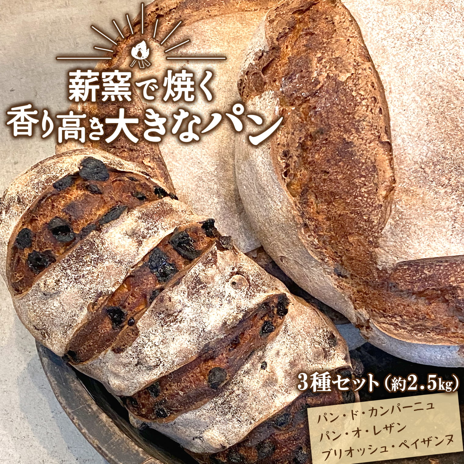 【ふるさと納税】 パン ハード系 本格 定番 3種 定期 カンパーニュ レザン ペイザンヌ 卵不使用 乳製品不使用 国産有機 小麦 全粒粉 ライ麦 自然栽培ライ麦全粒粉 天日塩 国産石臼引き有機全粒粉 有機 ナレーズン 詰め合わせ オーガニック 薪窯パン おやつ 食べくらべ
