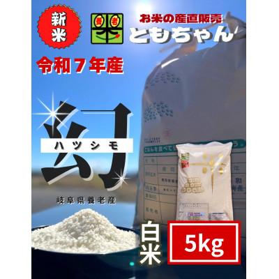ふるさと納税 養老町 令和7年産　幻のハツシモ(旧品種)　白米　5kg