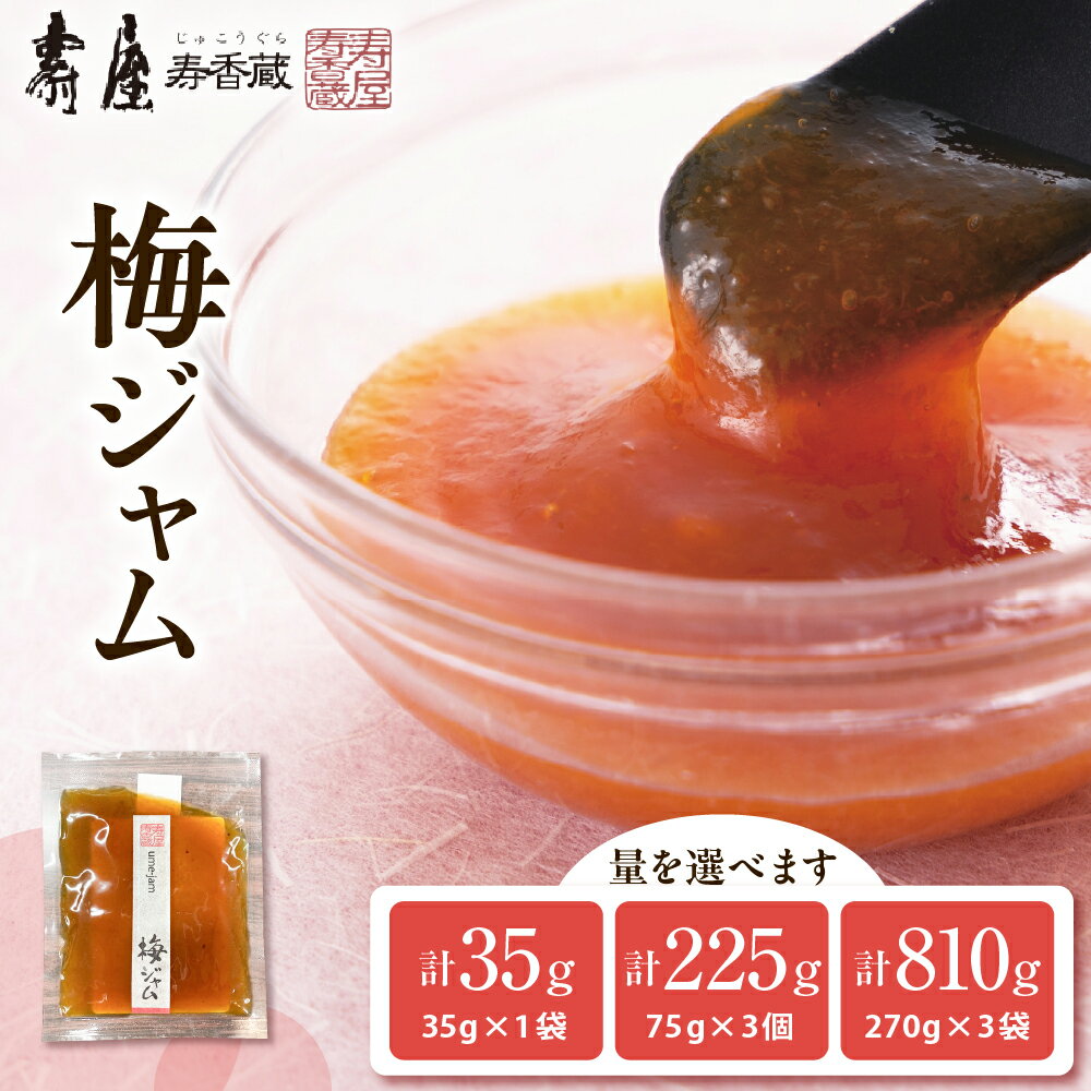 【ふるさと納税】 梅ジャム ( 選べる 35g× 1袋 75g× 3個 270g× 3袋 )/ ジャム じゃむ 梅 ウメ うめ 朝食 朝ごはん パン 食パン デザート 食品 加工品 お取り寄せグルメ ご当地 国産 1,000円 1000円 1000 マラソン 惣菜・加工品 山形県 東根市