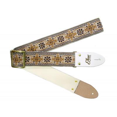 ふるさと納税 郡上市 【ギターストラップ】 Elara Straps Mellow Chandelier Brown