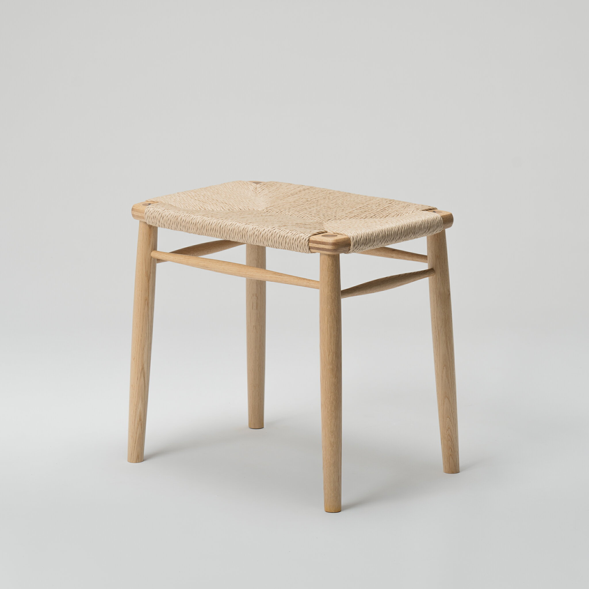 【ふるさと納税】【木と暮らしの工房】 5色から選べる H.O.スツール　4-leg　＜樹種：ナラ＞