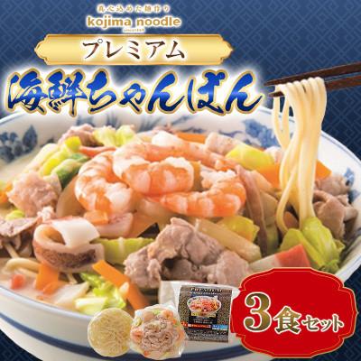ふるさと納税 南島原市 【毎月定期便】【レンジで簡単!具材入り!本格的な】プレミアム海鮮ちゃんぽん3食〜こじま製麺〜全12回