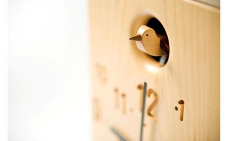 【ギフト用】カッコー時計  メープル 【 旭川家具 北海道 旭川市 木製 家具 振り子時計 鳩時計 ふいご 時報 オンオフスイッチ 壁掛け時計 選べる樹種 インテリア時計 贈り物 プレゼント 記念品 