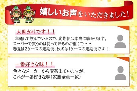 【隔月6回定期便】健康ミネラル麦茶 2L×6本(合計6ケース)【伊藤園 麦茶 むぎ茶 ミネラル ノンカフェイン カフェインゼロ】D-F071351