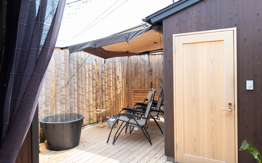 【サウナ利用券】プライベート薪ストーブ サウナ貸切チケット 2名様(120分) ／ 薪ストーブ サウナ ロウリュ 蒸気浴 リフレッシュ うきは市