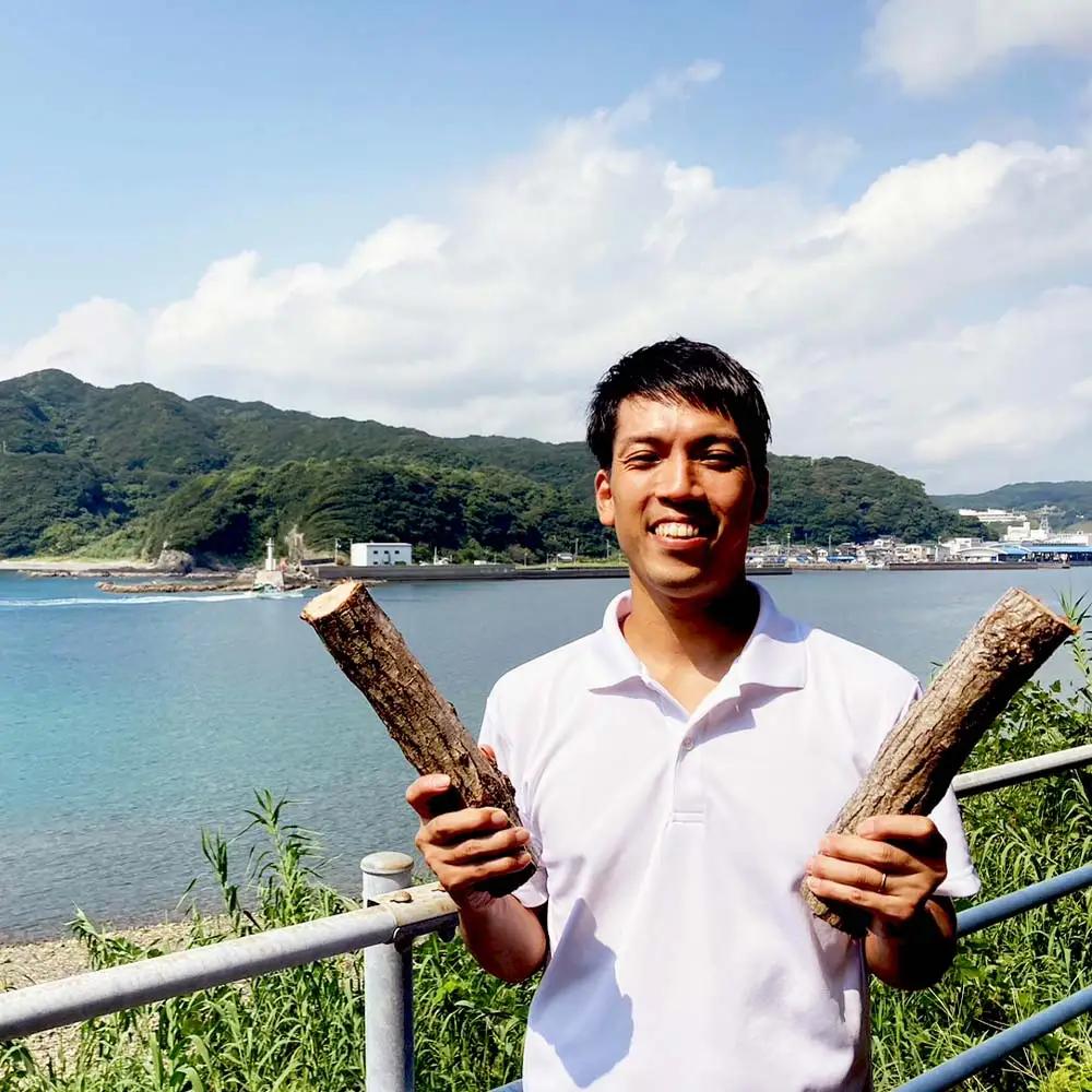 ウバメガシ極太薪 10kg 直径約10cm 最低4本保証 うばめがし【R01658】
