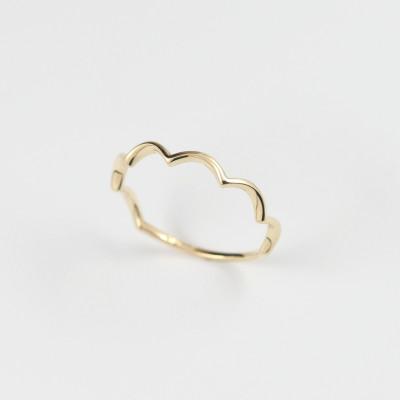 ふるさと納税 山梨県 【山梨県】【ジュエリー】K10 nami/ナミ リング 4号 |  | 01