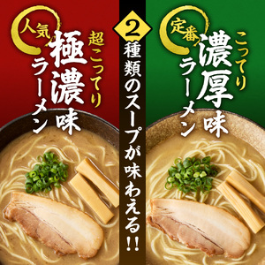 極濃（超こってり） ＋ 濃厚（こってり）【各１食計2食】ラーメン