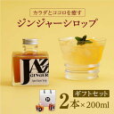 【ふるさと納税】JAZZ GINGER 2本 ギフトセット ジンジャーシロップ ジンジャーエール 生姜 しょうが ショウガ イチオシ返礼品 佐賀県嬉野市/アトリエ ラ・カーサ マリア】[NCO001]