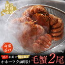 【ふるさと納税】 【先行予約】オホーツク海明け活〆浜茹で毛蟹2尾冷蔵届け（オホーツク海産・網走加工）（2025年4月15日以降発送） 【 ふるさと納税 人気 おすすめ ランキング 毛がに 毛蟹 ガニ 蟹 海鮮 かに味噌 冷蔵 1kg オホーツク 北海道 網走市 送料無料 】 ABAO2180