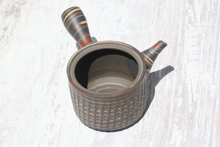  常滑焼　陶仙窯　練込切立型急須　セラメッシュ（陶製茶こし）| 常滑焼 急須 シンプルデザイン おしゃれ 焼き物 特産品 贈り物 プレゼント とこ販 茶器 和食器 陶器 陶磁器 ティーポット キッチン