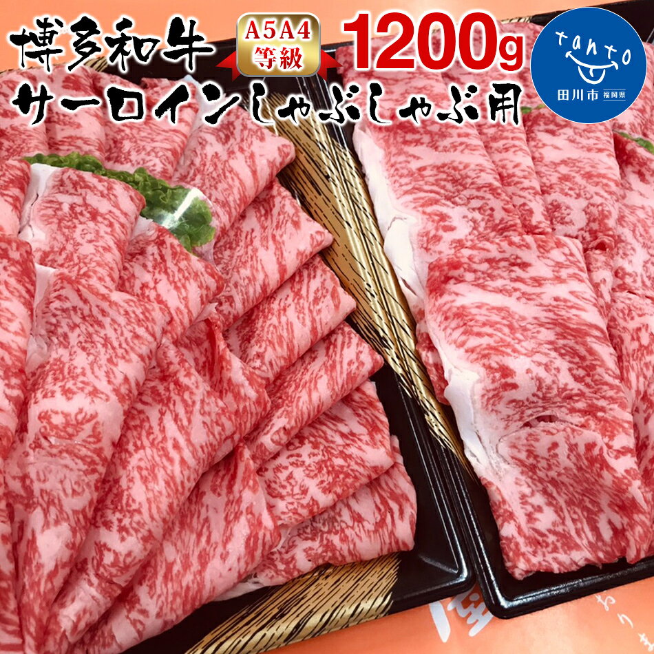 【ふるさと納税】【A5A4等級】博多和牛サーロインしゃぶしゃぶ用600g×2パック　計1200g お取り寄せグルメ お取り寄せ 福岡 お土産 九州 福岡土産 取り寄せ グルメ 福岡県