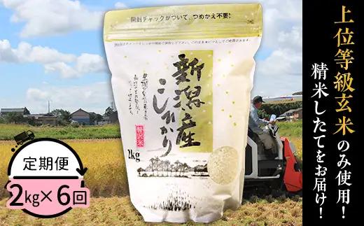 31-K26【6ヶ月連続お届け】新潟県産コシヒカリ2kg