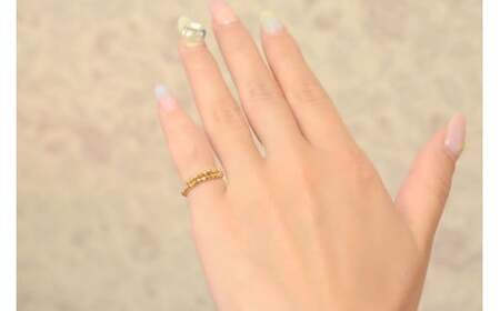 リング K18 イエローゴールド ミラーボール フリーリング Mサイズ [シエロ 山梨県 中央市 21470787] アクセサリー ジュエリー アクセ 指輪 ゴールド 18金 シンプル おしゃれ