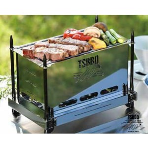 TSBBQ　ペグコンロソロ+黒ペグ4本セット　燕三条製キャンプ・アウトドア用品【042S002】