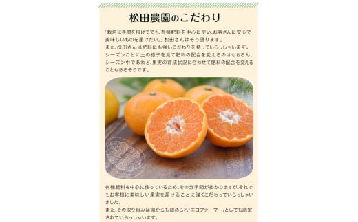 『松田農園』のみかんたっぷり約5kg (S-2Lサイズ)《11月上旬-1月下旬頃出荷》 手間暇かけたこだわりのミカン---sg_mtdmikan_ak111_r7_12500_5kg---