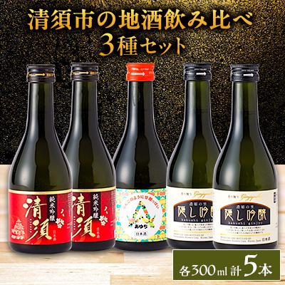 ふるさと納税 清須市 【清須市の地酒】飲み比べ5本セット 300ml