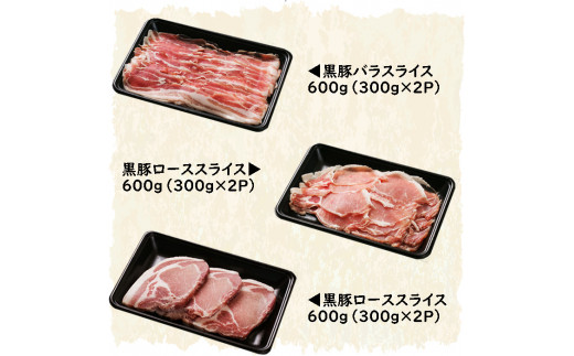 BS-709 鹿児島黒豚しゃぶしゃぶ・とんかつセット（計1.8kg）