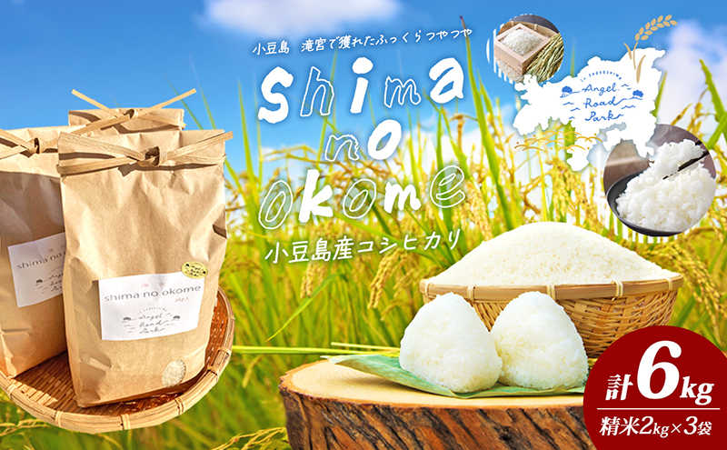 コシヒカリ こしひかり 米 お米 6kg 2kg × 3袋 小分け 小豆島産 小豆島 香川県産 国産 白米 精米 滝宮 たきのみや ごはん ご飯 白ごはん おにぎり お弁当 卵かけご飯 チャーハン カレー 主食 まとめ買い ストック 備蓄 香川県 土庄町