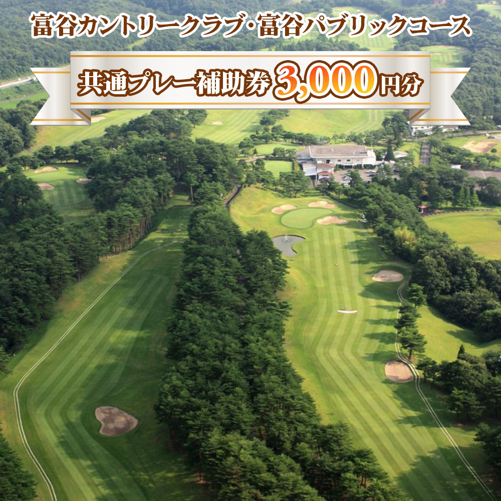【ふるさと納税】富谷カントリークラブ・富谷パブリックコース 共通プレー補助券 3,000円分(1,000円券×3枚) [0076] 東北 宮城 仙台 富谷 ゴルフ場 チケット クーポン