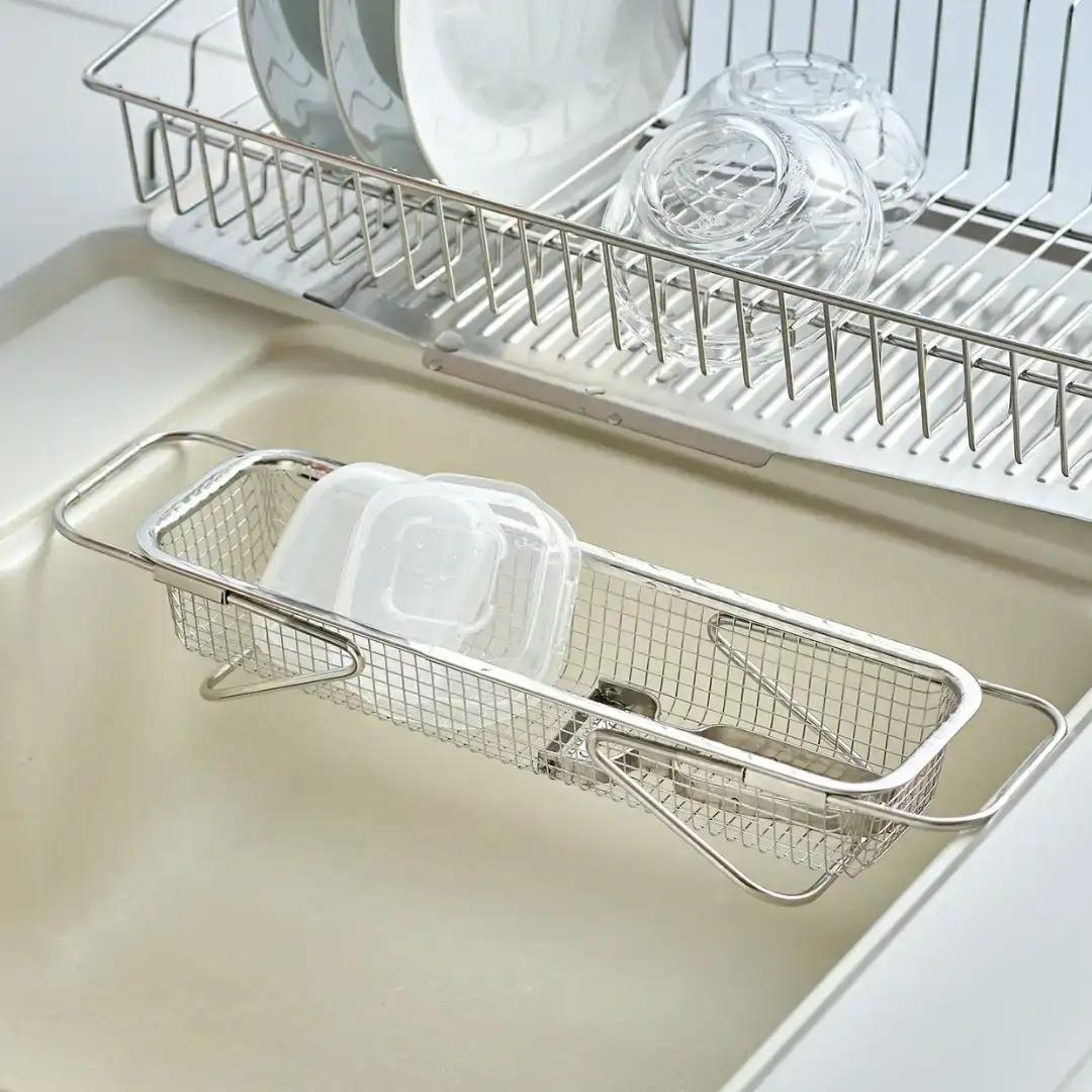 水切りメッシュかご スリム ステンレス 燕三条製 Leye