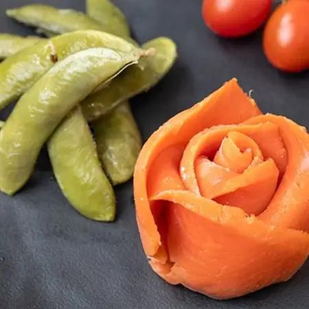 スモークサーモン＆燻製茶豆 セット　計460g_惣菜・加工品 燻製（スモーク）    魚介・海産物   _【配送不可地域：離島】【1303992】
