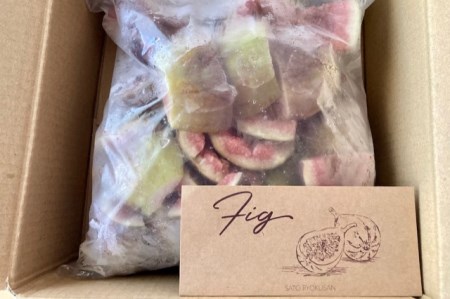 南小国産 ハーフカット冷凍イチジク 1.5kg（農薬・化学肥料不使用）