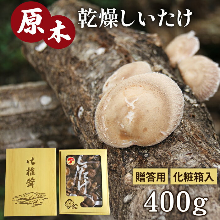 【ふるさと納税】 しいたけ シイタケ 椎茸 おすすめ 原木乾燥しいたけ 贈答用 400g ／ 原木 乾燥 乾物 干し椎茸 干ししいたけ 干しシイタケ きのこ 茸 キノコ 贈答 贈り物 プレゼント ギフト 御中元 お中元 御歳暮 お歳暮 岩手山しいたけ生産組合 岩手県 滝沢市 送料無料
