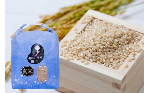 令和8年産 新米 先行予約 備前乙女米 玄米5kg×1袋 岡山県産 | 米 お米 玄米 特A きぬむすめ 石原果樹園 【ishk050-01】